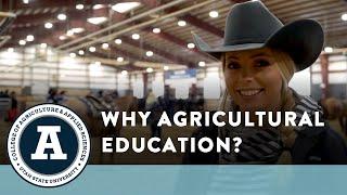 Why Agricultural Education? Frances Shoaf