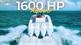 QUAD V10 Repower on Our Bahama 41!