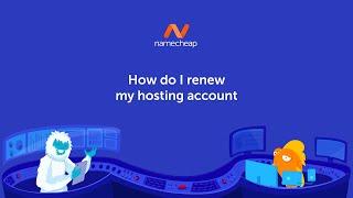 How do I renew my hosting account