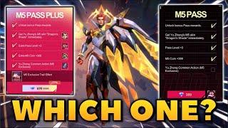 M5 PASS OR M5 PASS PLUS? WHICH ONE TO BUY? HOW TO GET BOTH YU ZHONG'S M5 AND M5 PRIME SKIN? - MLBB