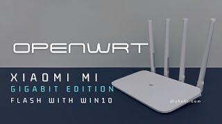 OpenWRT Xiaomi Mi Router 4A Gigabit Edition Windows