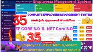 EP 35 Employees Management System With EFCore,MS SQL ASP.NET.CORE,Multiple User Approval Workflows