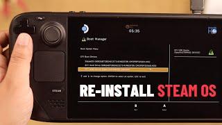 How to Re-Image Steam OS on Steam Deck! [ReInstall]
