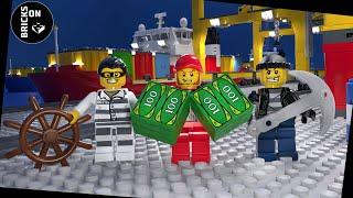 Money Ship Robbery Ice Cream Bandit Bank Break-in ATM Money Truck Heist Lego City Police Trash Crook