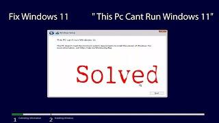 [Solved] This PC cant run #windows11  | Bypass TPM and Secure Boot during installation #win11