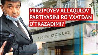 Adliya vazirligi Allaqulovga rad javob berdi