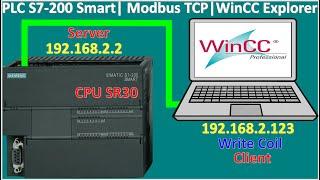 PLC S7-200 Smart Modbus TCP Server| WinCC Explorer Modbus TCP Client