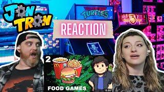 Food Games (PART 2) @JonTronShow | HatGuy & Nikki react