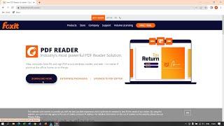 Cara download & Install Foxit PDF Reader | Free Version