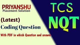 TCS NQT Coding Question with Solution (Latest)| NQT Question with answer | NQT Preparation | TCS NQT