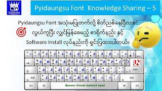 Pyidaungsu Font  -  Use & Install