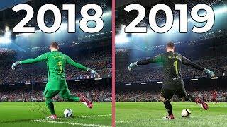 PES 2018 vs. PES 2019 on PC 4K Max Graphics Comparison (DEMO)