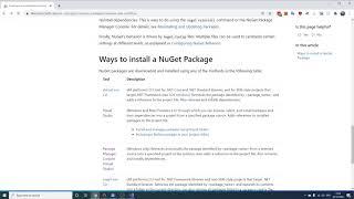 Use Nuget to install MySQL Connector/NET on Visual Studio