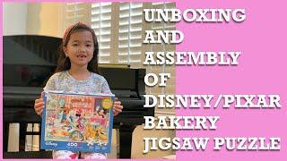 Unboxing and Assembly of Disney/Pixar Bakery Jigsaw Puzzle