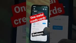 One metal credit card - Reward Redeem Feature #creditcard #metalcard #idfcbank @KingfisherTechTips