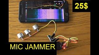 Simplest, cheapest, effective DIY ARDUINO ultrasonic Microphone Jammer / DIY ultrasound Audio Jammer