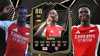 FC 25 | 88 SAKA TOTW PLAYER REVIEW | STARBOY GETS A USABLE CARD? ⭐️