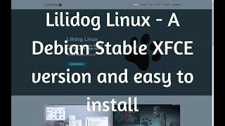 Lilidog Linux - A Debian stable Distro using XFCE