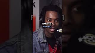 Rappers real voice vs their rapping voice pt.1  #rap #playboicarti #shorts
