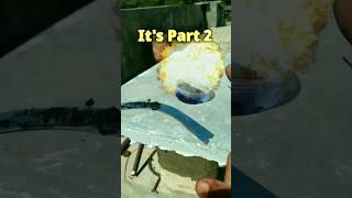 Aluminium Chloride on Steel Reaction - Part 2 | Science  #shorts" #viral