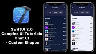 SwiftUI 2.0 Complex UI Tutorials - Custom Shapes - Messaging App UI - SwiftUI 2.0 Tutorials