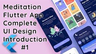 Meditation UI Design with Flutter: Complete App Design #1