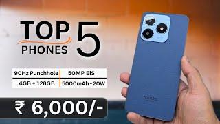 Top 5 Best Phone Under 6000 2024 | Best smartphone under 6000