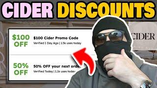 *2024 UPDATED* Cider Discount Code | How I saved $100 & 50% OFF | Cider Promo Codes 2024!