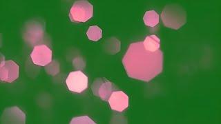 Pink bokeh green screen background video | Green screen bokeh effect
