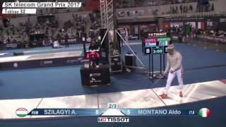 FE M S Individual Seoul KOR Grand Prix 2017 T32 04 red MONTANO ITA vs SZILAGYI HUN