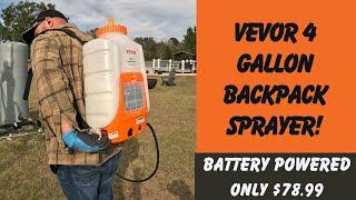 VEVOR Battery Powered Backpack Sprayer 4 Gal