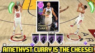 AMETHYST STEPH CURRY w/ HOF LIMITLESS JOINS GODSQUAD! NBA 2K18 MYTEAM GAMEPLAY