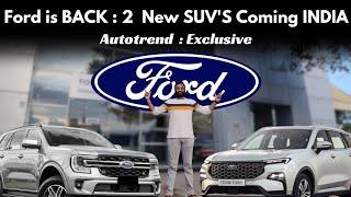 Exclusive news! 2 new Ford SUVs confirmed! Announcement விரைவில்? update by Autotrend Tamil