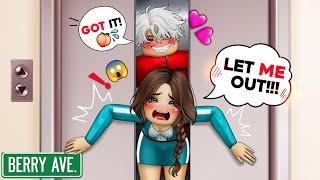 I Got STUCK in AN ELEVATOR with My CRUSH and Lost Control in SQUID GAME | Berry Avenue Story