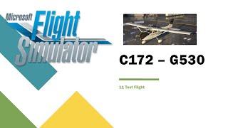 11 test flight of the C172 G530 version