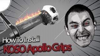 How To Install The Heated KOSO Apollo Grips - Vespa GTV/Sei Giorni
