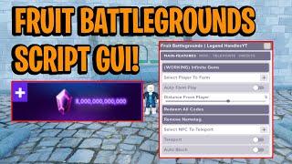 Fruit Battlegrounds Script GUI Hack (AUTOFARM, INFINITE GEMS, GODMODE, AND MORE) *PASTEBIN*