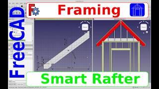 FreeCADTutorial - Framing, make a Smart Rafter