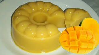 CARA BUAT PUDING MANGGA, ENAK BANGET, GULANYA TAKARAN SENDOK.