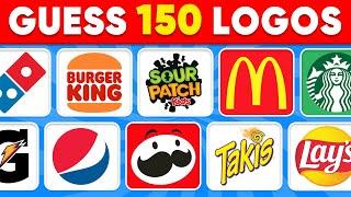 Guess the Logo in 3 Seconds | 150 Famous Logos  Logo Quiz | Monkey Quiz