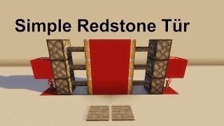 Simple Redstone Tür Tutorial Minecraft