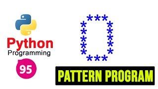 Python Pattern Programs - Printing Stars in O Shape