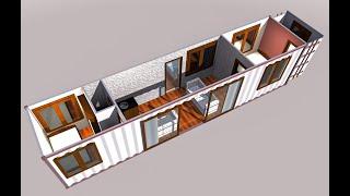 Container Home- Two Bedroom House on a 40ft Container