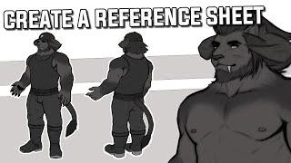 How to Make a SUCCESSFUL Reference Sheet - Furry Speedpaint