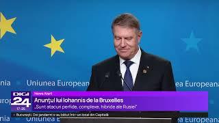 Klaus Iohannis va informa Consiliul European cu privire la interferența Rusiei în alegeri