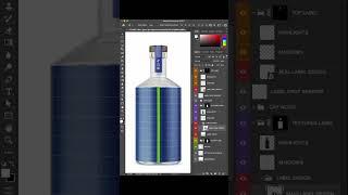 Tequila Bottle Mockup Tips in Photoshop #photoshoptutorial #shorts #packagedesign