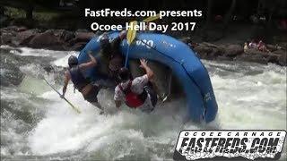 Ocoee River Rafting Action High Water Middle Ocoee Action and Carnage at Grumpy's Ledge