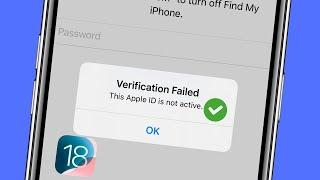 How To Fix Verification Failed This Apple Id Is Not Active || iOS 18