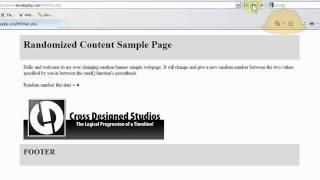 PHP Randomized Dynamic Website Content Display