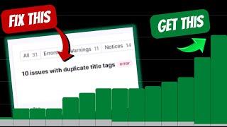 How to Fix Duplicate Title Tag SEO Issue | Technical SEO | Semrush Audit